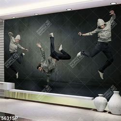 Tranh chàng trai nhảy hiphop