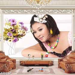 Tranh SP5581 cô gái xinh đẹp