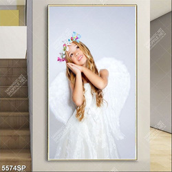 Tranh cô bé dễ thương