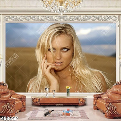 Tranh cô gái tóc vàng