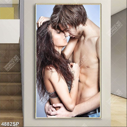 Tranh cặp đôi ôm nhau