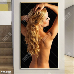 Tranh gương mặt đẹp treo trang trí tường spa