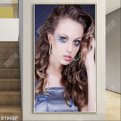 Tranh gương mặt đẹp treo trang trí tường spa