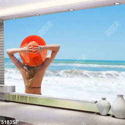 Tranh cô gái đẹp trang trí spa