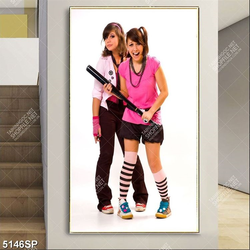 Tranh cô gái đẹp trang trí spa