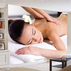 Tranh gương mặt đẹp treo trang trí tường spa