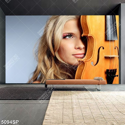 Tranh cô gái đẹp trang trí spa