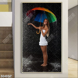 Tranh cô gái đẹp trang trí spa