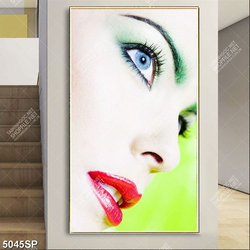 Tranh gương mặt đẹp treo trang trí tường spa