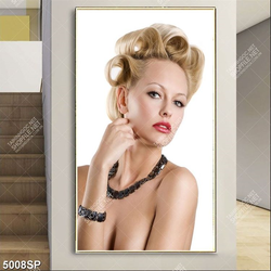 Tranh người đẹp treo spa