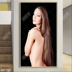 Tranh người mẫu khỏa thân nghệ thuật treo spa