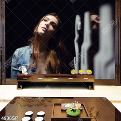 Tranh cô gái đẹp in canvas