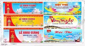 Vector phông nền khai giảng năm mới file corel cdr