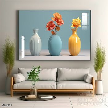 Mẫu tranh bình hoa treo tường đẹp nhất