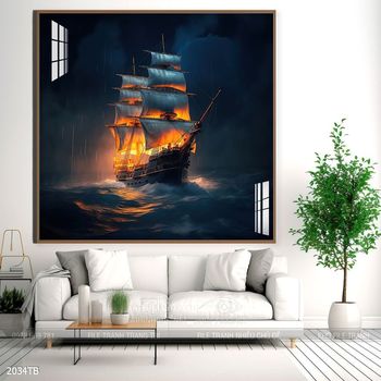 Tranh thuận buồm xuôi gió treo tường đẹp
