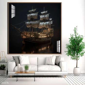 Tranh thuận buồm xuôi gió trang trí tường nhà