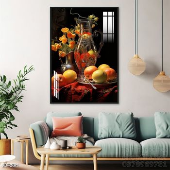 Tranh bình hoa đẹp tinh tế mẫu mới nhất