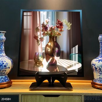 Tranh bình hoa đẹp decor trang trí tường