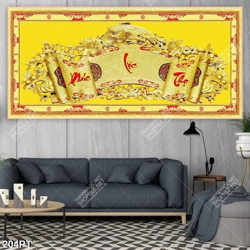 Tranh phòng thờ in uv