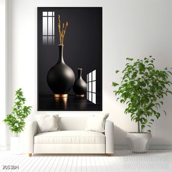 Mẫu tranh bình hoa mới nhất trang trí phòng khách, phòng ăn