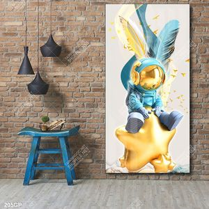 Tranh phi hành gia treo trang trí đẹp nổi bật