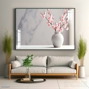 Tranh bình hoa nghệ thuật treo tường