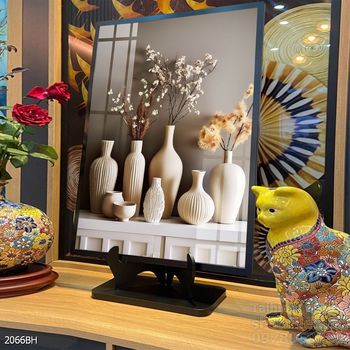 Tranh bình hoa hiện đại treo tường sang trọng ý nghĩa