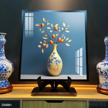 Tranh bình hoa trang trí phòng khách, phòng ăn đẹp