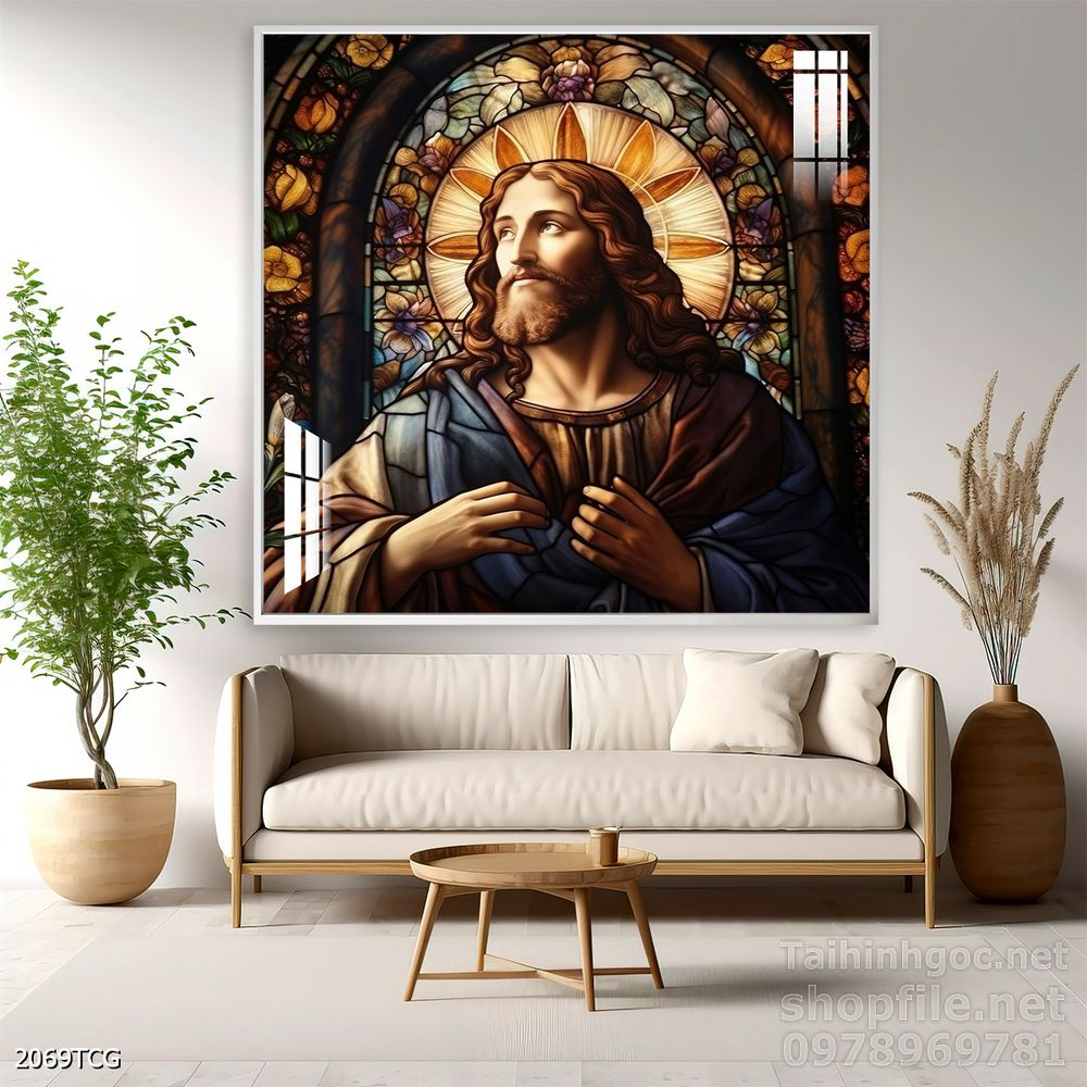 File tranh công giáo decor trang trí tường phòng thờ