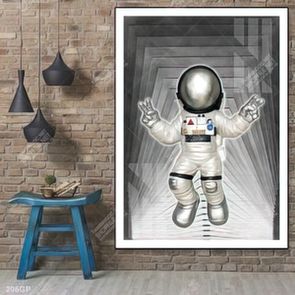 Tranh nghệ thuật phi hành gia trang trí tường nhà