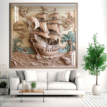 Tranh thuận buồm xuôi gió đẹp ấn tượng