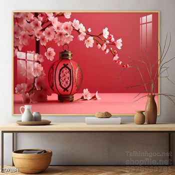 Tranh bình hoa 3D tuyệt đẹp