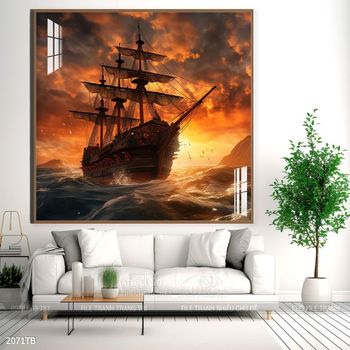 Tranh thuận buồm xuôi gió treo tường