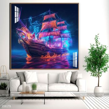 Tranh thuận buồm xuôi gió đẹp ấn tượng