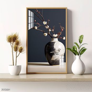 File tranh bình hoa nghệ thuật mẫu mới nhất