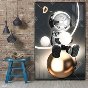 Tranh file gốc phi hành gia chất lượng cao