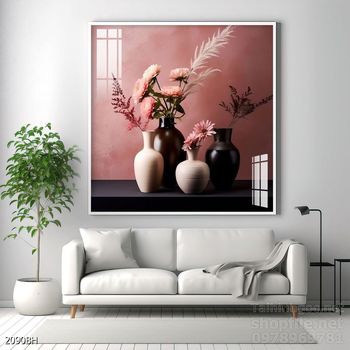 Tranh bình hoa 3D tuyệt đẹp