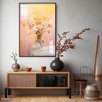 Mẫu tranh bình hoa nghệ thuật decor trang trí tường