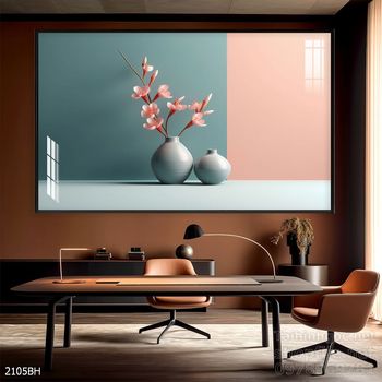 Mẫu tranh bình hoa nghệ thuật decor trang trí tường