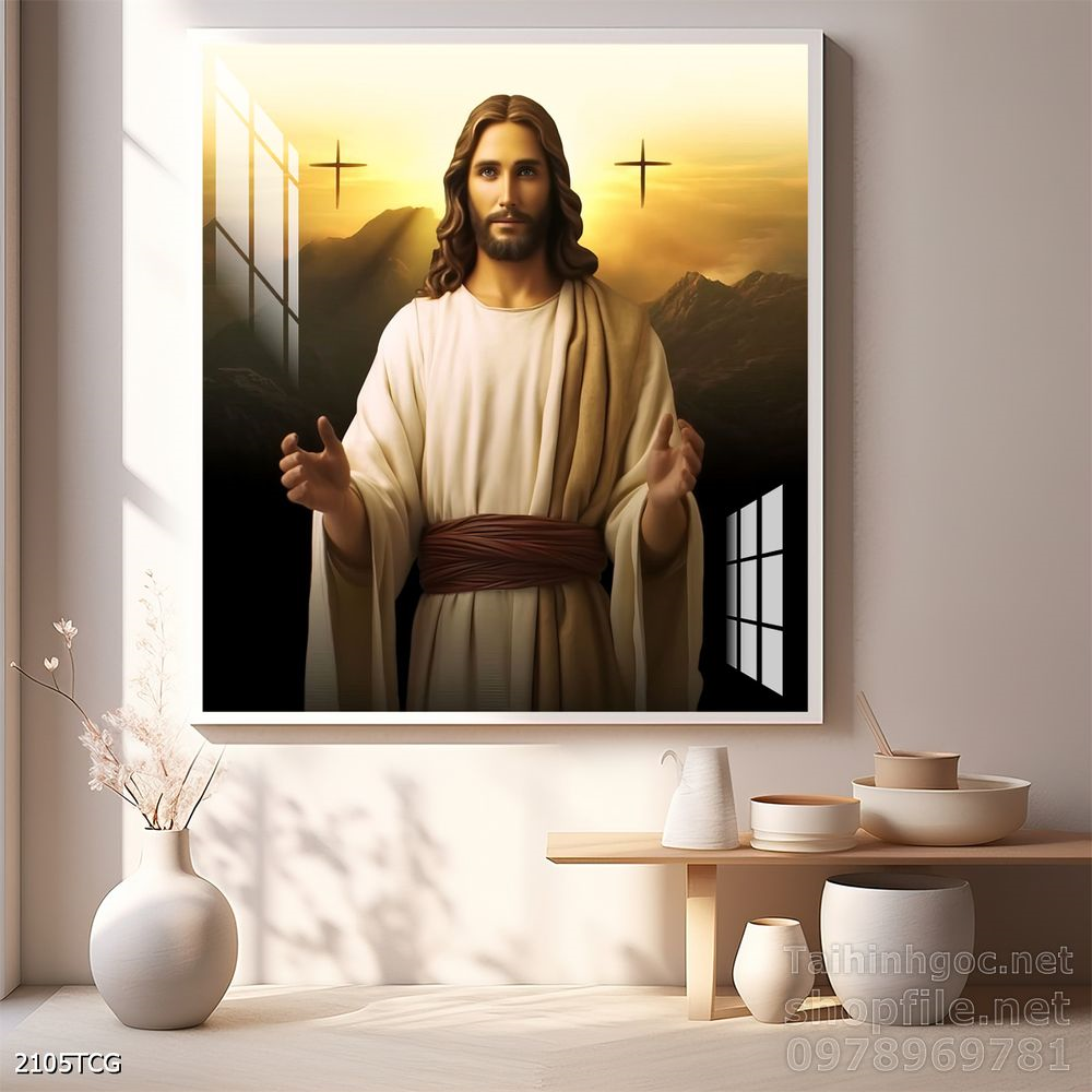 Tranh tranh trí tường công giáo sang trọng