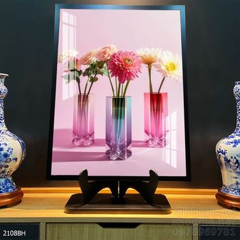 Mẫu tranh bình hoa đẹp hiện đại trang trí tường nhà