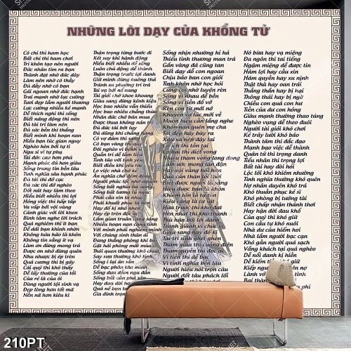 Tranh thờ những lời dạy của KHỔNG TỬ