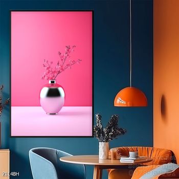 Tranh bình hoa đẹp decor trang trí tường