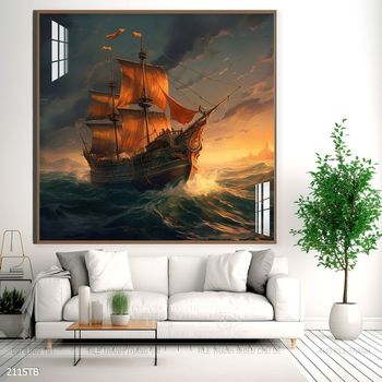 Tranh thuận buồm xuôi gió treo tường