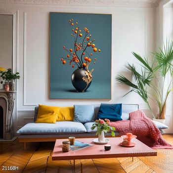 Tranh bình hoa hiện đại treo tường sang trọng ý nghĩa