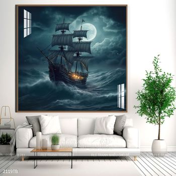 Tranh thuyền buồm và cảnh biển