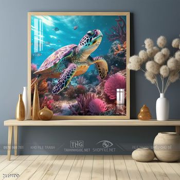 Tranh cá heo đẹp độc đáo