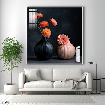 Tranh bình hoa 3D tuyệt đẹp