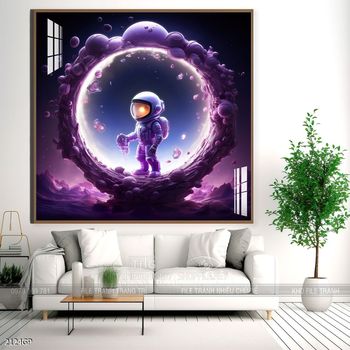 Tranh treo tường phi hành gia vũ trụ