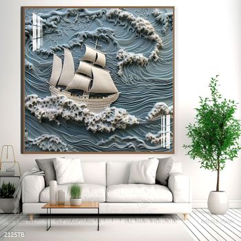 Tranh thuận buồm xuôi gió đẹp ấn tượng